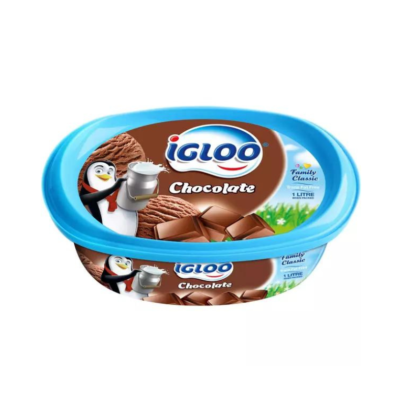 Igloo Ice Cream Chocolate 1 Liter