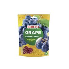 Bebeto Grape Gummy Candy 60g