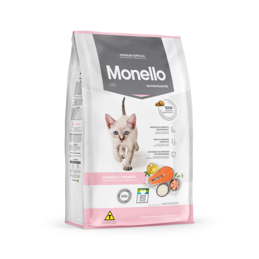 Monello Adult Cat Dry Food Mix Salmon and Frango Flavor 1kg