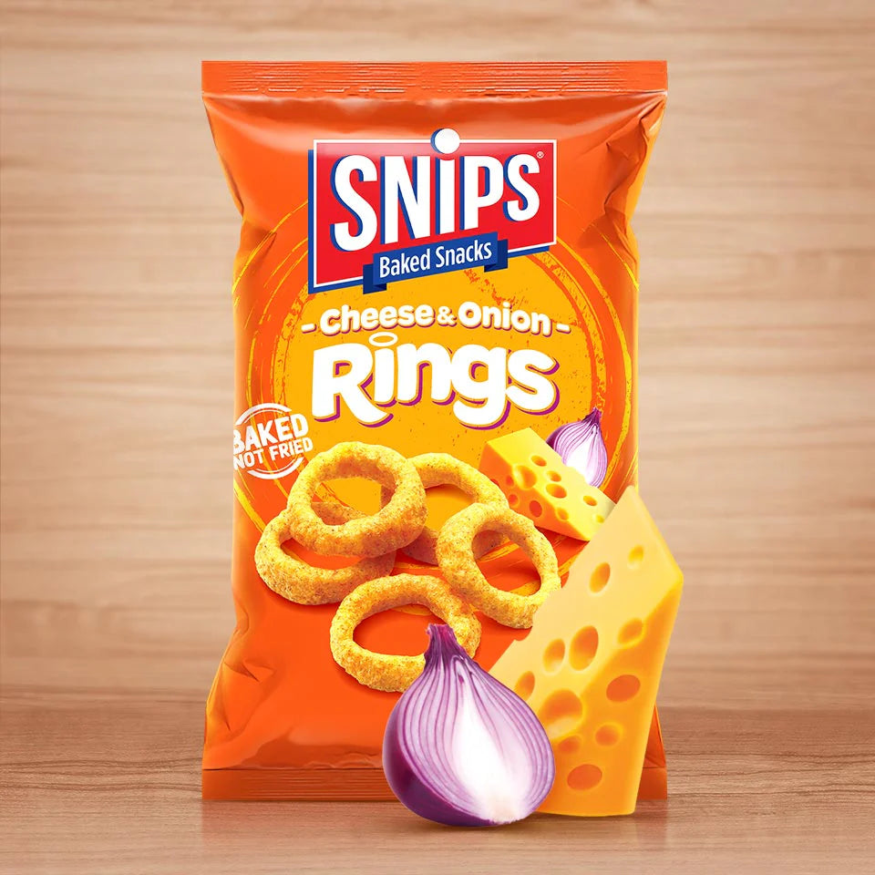 Snips Cheese & Onion Rings 155g