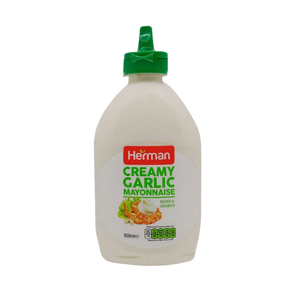 Herman Creamy Garlic Mayonnaise 500ml