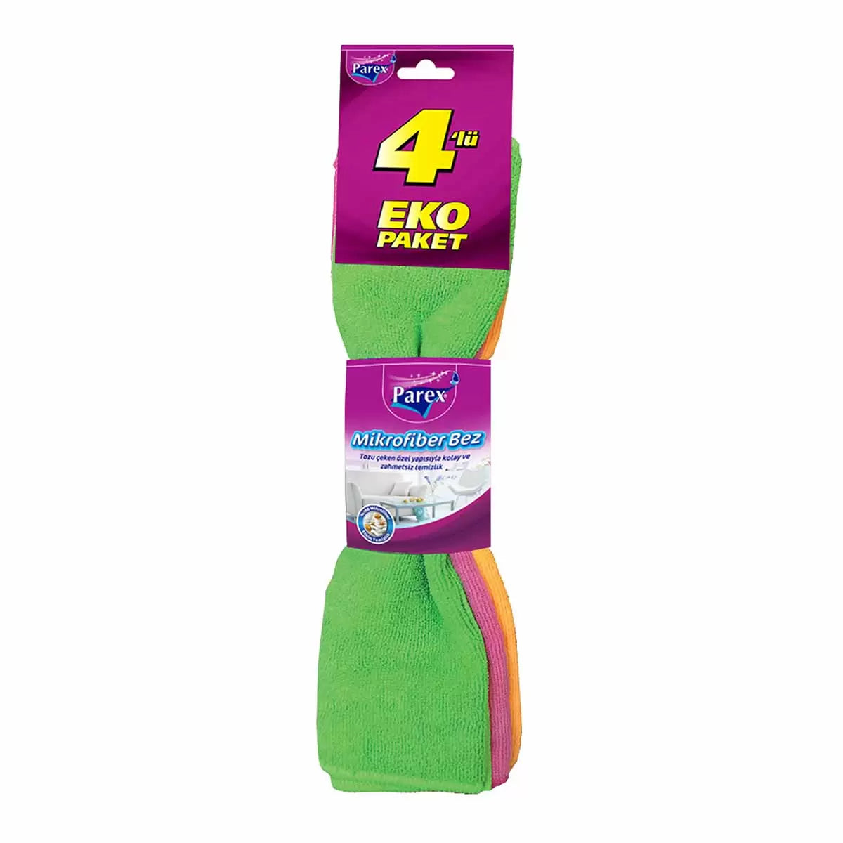 Parex Trend Microfiber Cleaning Cloth 4 Pcs 38 X 28 Cm