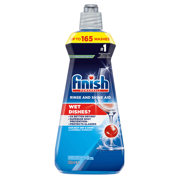 Finish Rinse & Shine Aid Lemon Sparkle 400 Ml