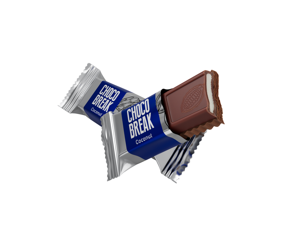 Choco Break Chocolate Milk Cacao Coconut Chocolate Snack 20g