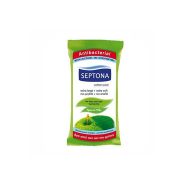 Septona Antibacterial Refresh Wipes With Green Apple Fragrance 15 Wipes