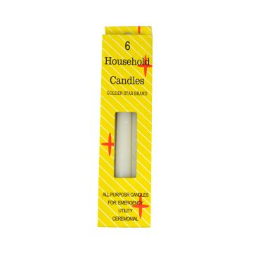 House Hold Candles 6pc.