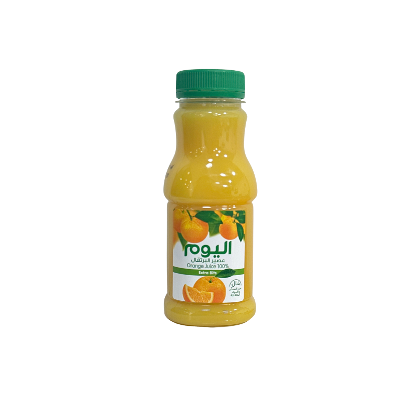 اليوم عصير برتقال بدون سكر مضاف 250 مل