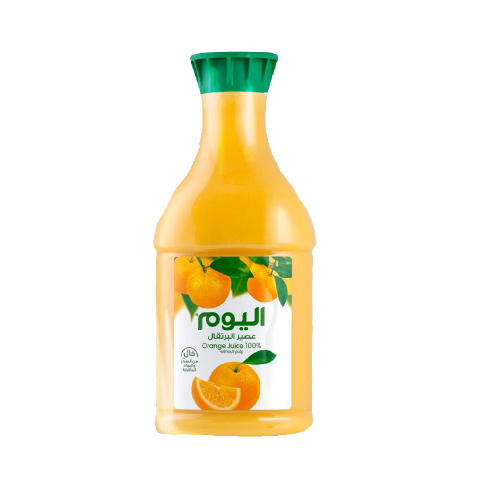 اليوم عصير برتقال بدون سكر مضاف 1.7 لتر