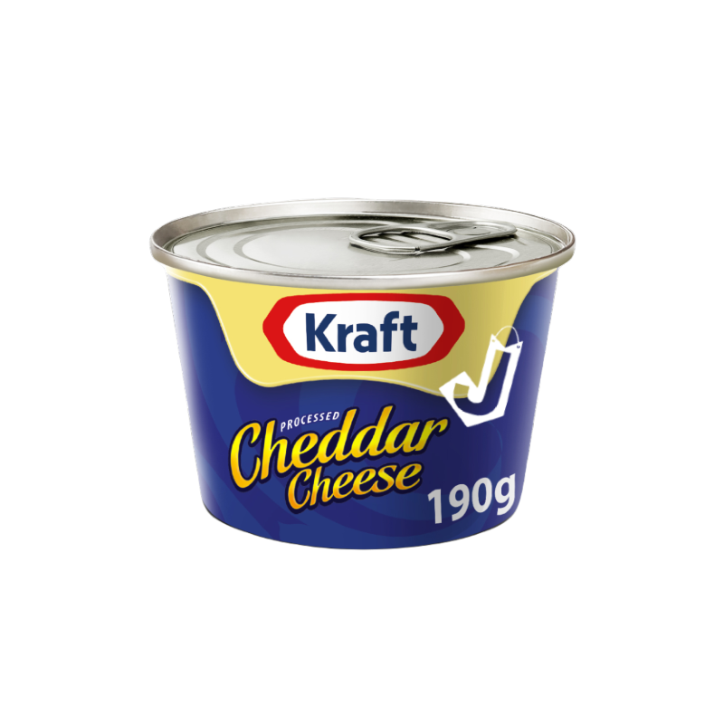 Kraft Processed Cheddar Cheese 190g