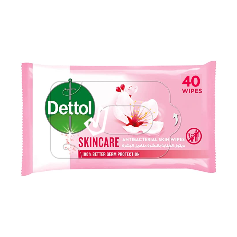 Dettol Skincare Wipes Rose 40 Wipes