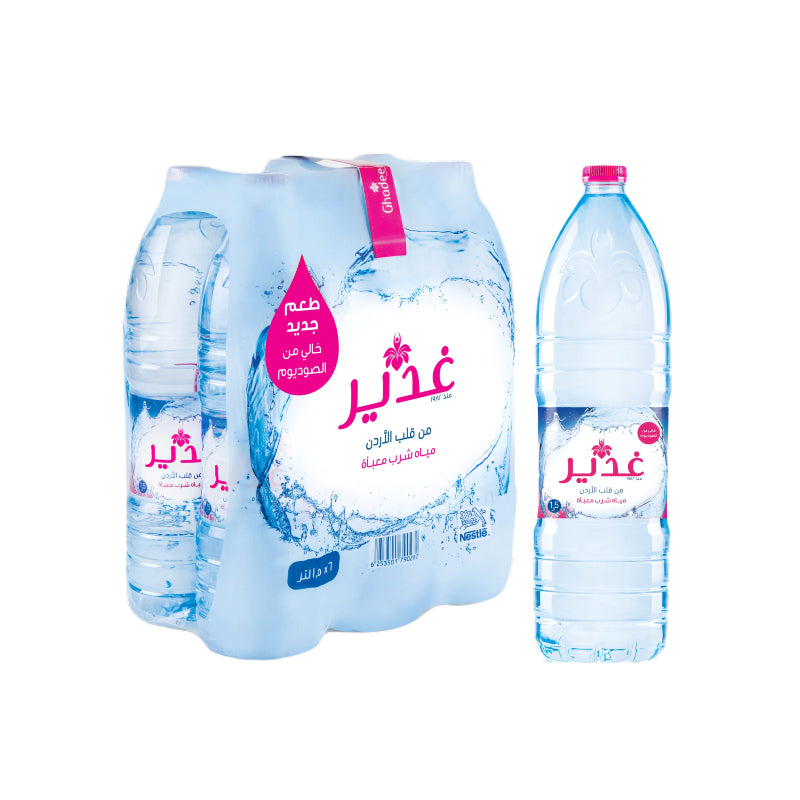 Ghadeer Bottled Drinking Water 1.5L x 6 Pcs