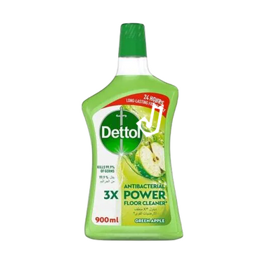 Dettol 3x Antibacterial Power Floor Cleaner-Apple 900 ml