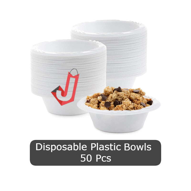 Disposable Plastic Bowls 25 Pcs