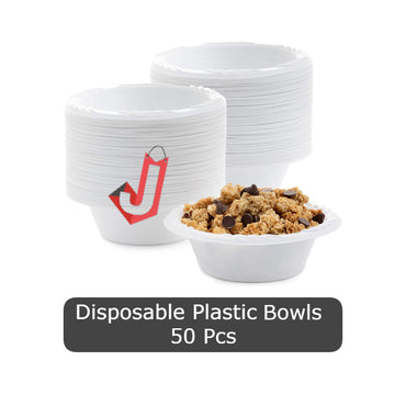 Disposable Plastic Bowls 50 Pcs