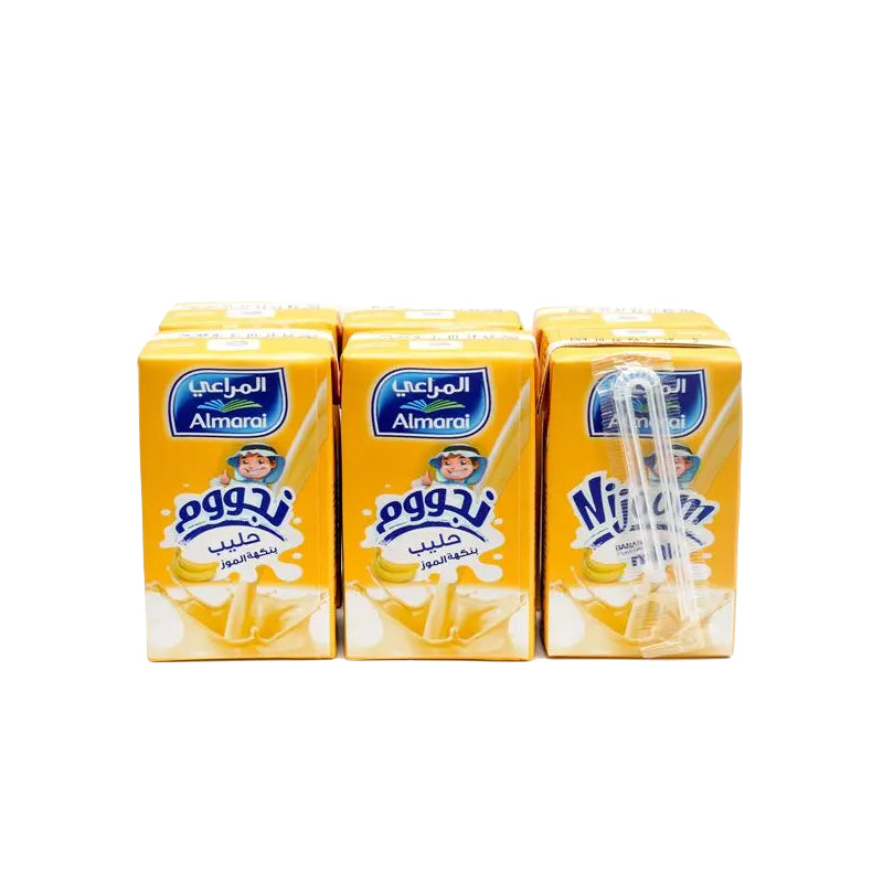 Almarai Nijoom Banana Flavor Milk 150ml * 6 Package