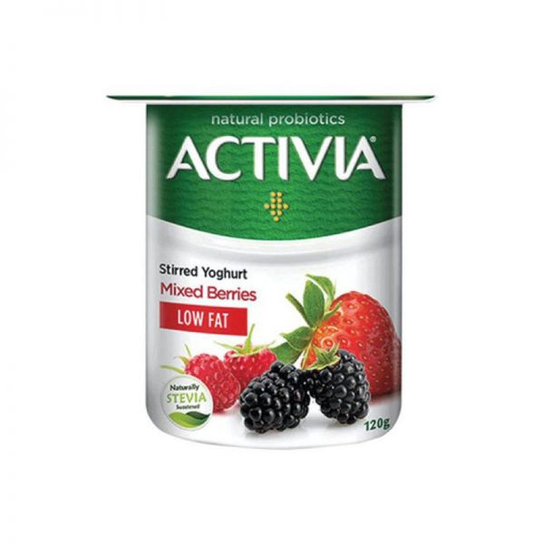 Activia low-fat yoghurt with mixed berries flavor 120g