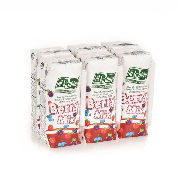 Al Rabie Grape Apple and Berry Mix 120 ml X6