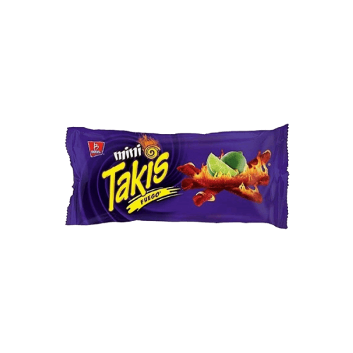 Takis fuego hot chili pepper lime tortilla chips 35 g
