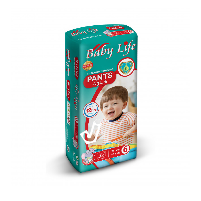 Baby Life Pants No.6 (+18 KG ) 32 Diapers