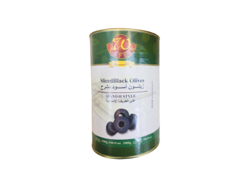 Wafeer Sliced Black Olives 350 g