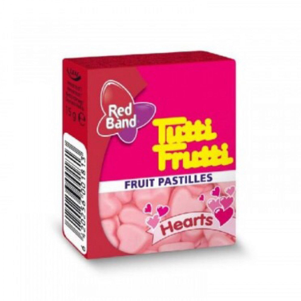 Red Band Tutti Frutti Fruit Flavour Jelly Candy Pastilles Gummy Gift 15g