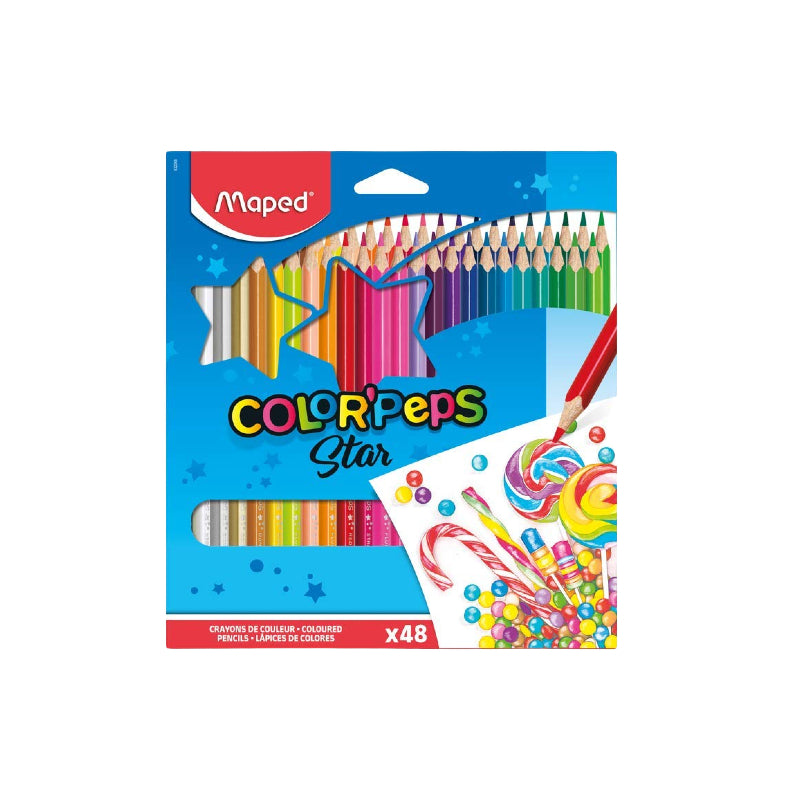 Maped Color Peps Star Coloured Pencils Set of 48