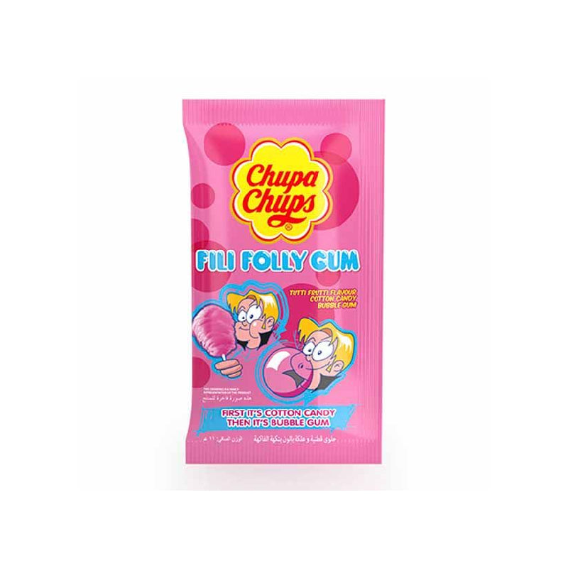 Chupa Chups Fili Folly Gum Tutti Frutti Flavour 11g