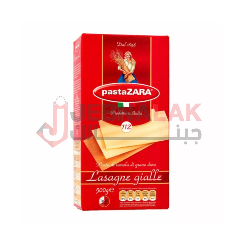 PastaZara Yellow Lasagna no.112 500g