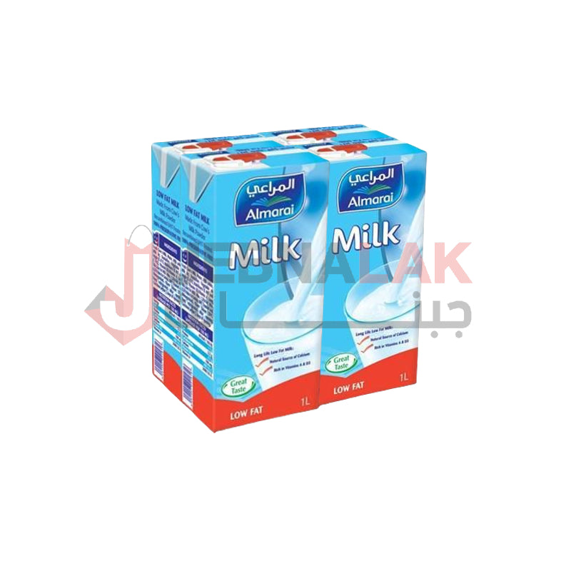 Almarai Low Fat Milk 1 Liter x 4 Pcs