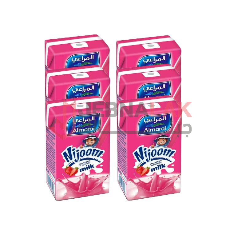 Almarai Nijoom Strawberry Milk 150ml * 6 Package