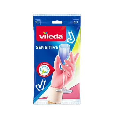 Vileda Rubber Gloves Sensitive - Size S/7