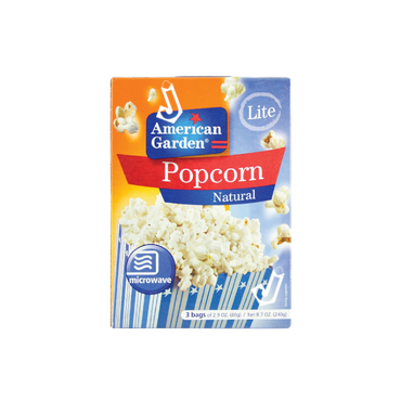 American Garden Popcorn Natural Lite 240g
