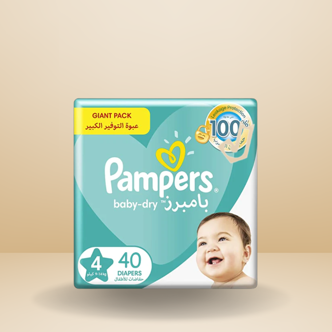 Pampers Baby-Dry no.4 (9-14 Kg) 40 Diapers