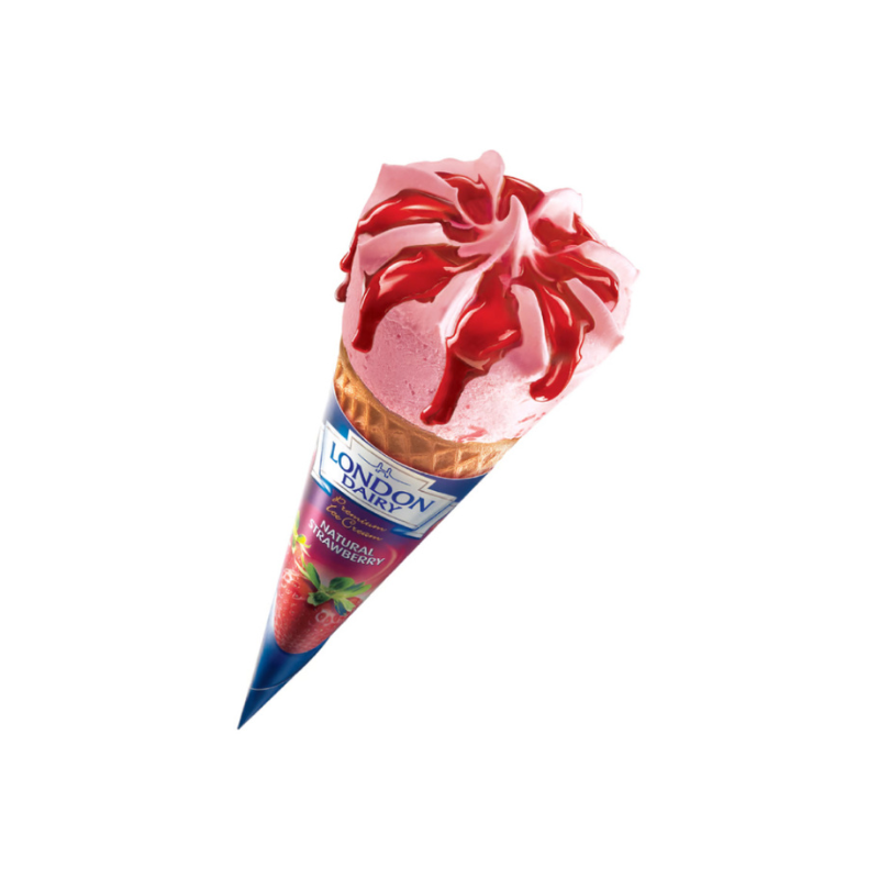 London Dairy strawberry Cons 120g