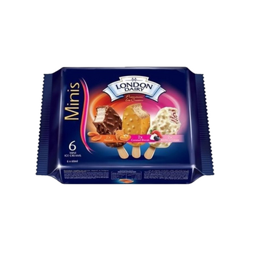 London Dairy Family Pack 6 x 60ml Mini Ice Creams