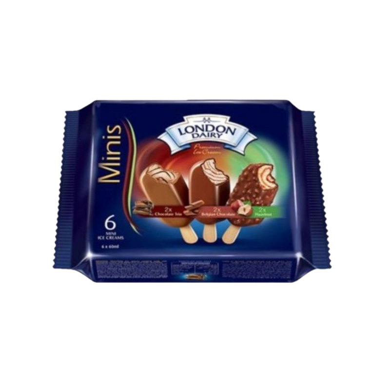 London Dairy Family Pack 6 x 60ml Mini Ice Creams