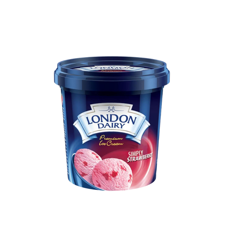 London Dairy Natural Strawberry 1 Ltr