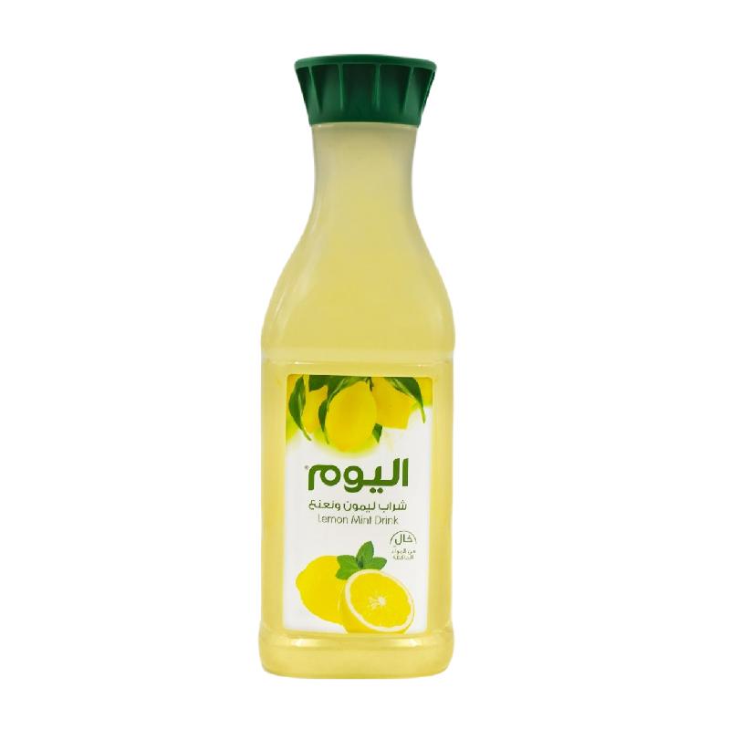 Alyoum Lemon with mint juice 1 liter - Jebnalak - جبنالك