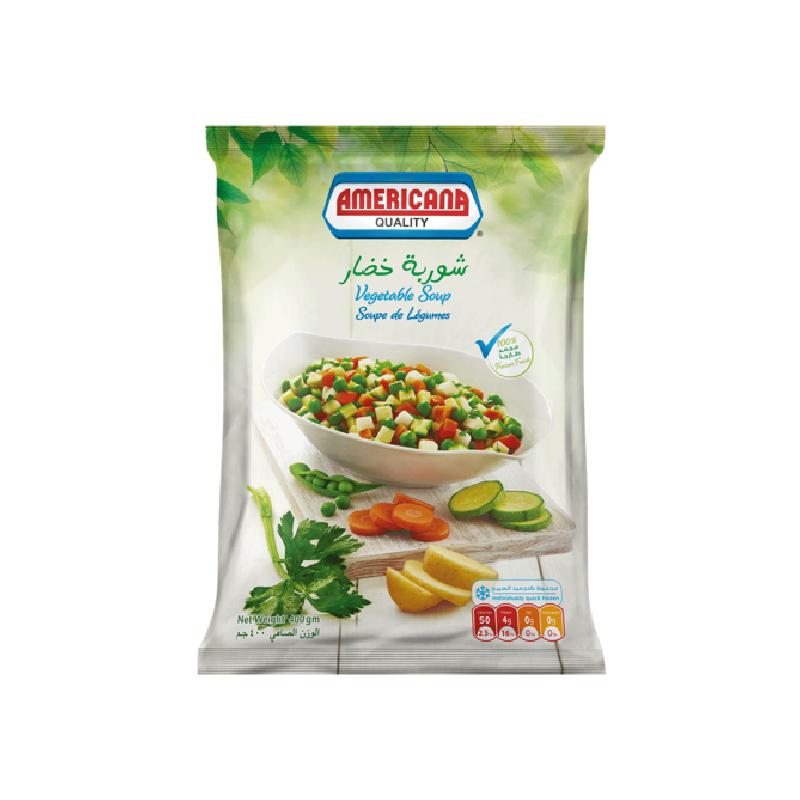 Americana vegetable soup 400 gm - Jebnalak - جبنالك