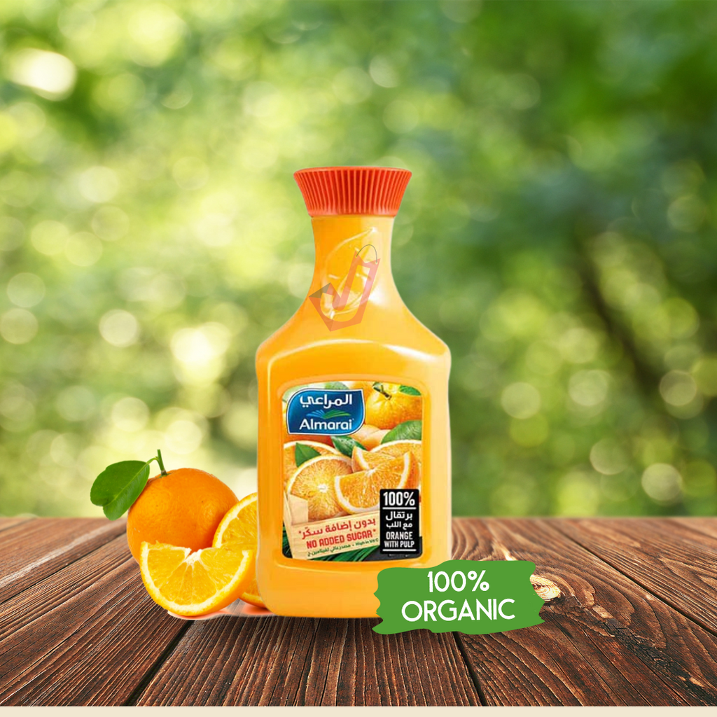 Almarai fresh juice orange with pulp flavor 1.4 liter