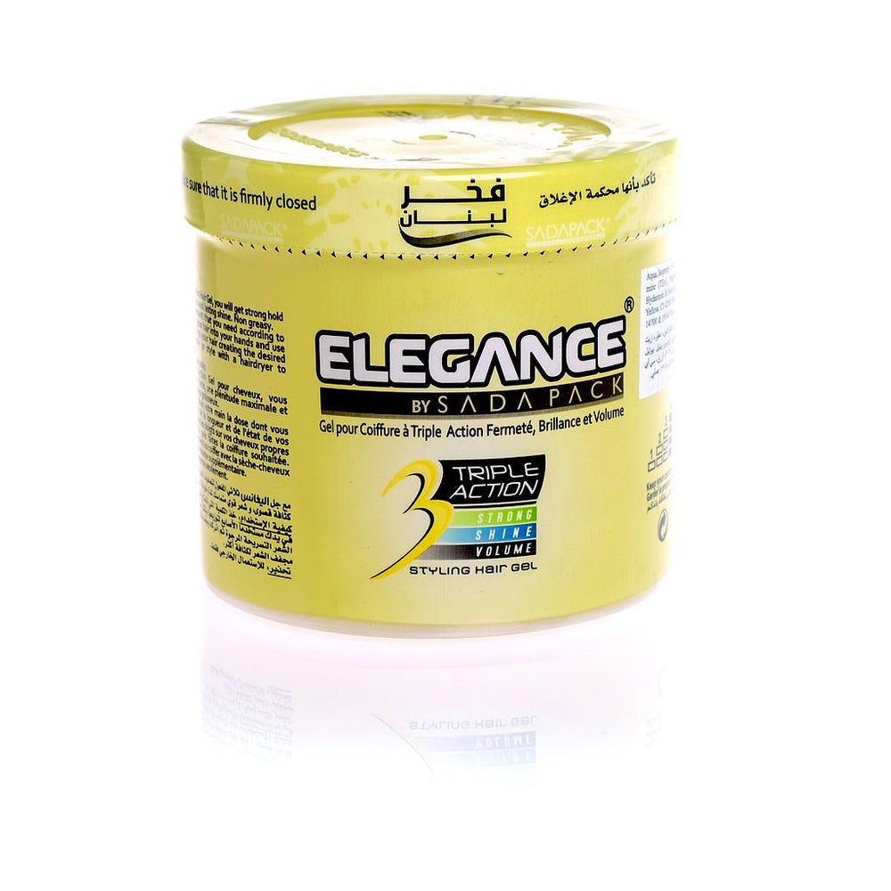 Elegance Hair Gel 500 ml Yellow - Jebnalak - جبنالك