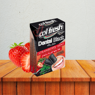 Colfresh Chewing gum with activated charcoal, strawberry flavor, 15 pieces