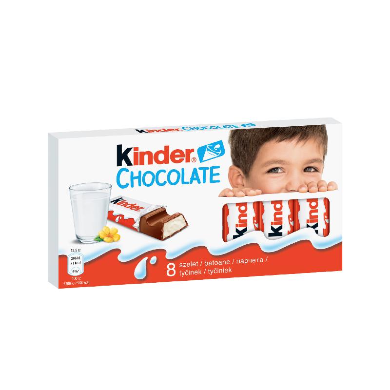 Kinder Chocolate 8 Bars 100g - Jebnalak - جبنالك