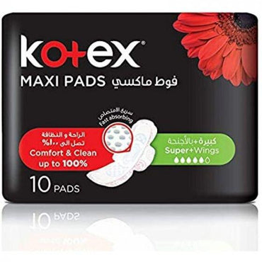 Kotex Maxi Super Pads 10 Pcs - Jebnalak - جبنالك