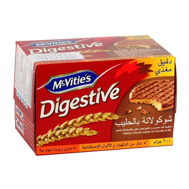 McVities Digestive Chocolate milk Biscuits 200g - Jebnalak - جبنالك