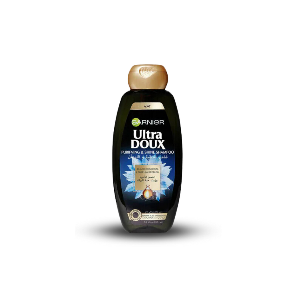 Garnier Ultra Doux Black Charcoal & Nigella Seed Oil Shampoo 400 ml
