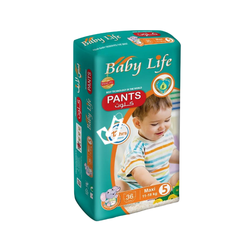 Baby Life Pants No.5 (11-18 KG ) 36 Diapers