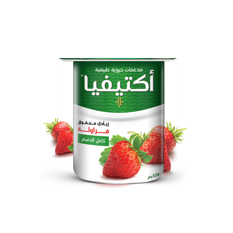 Activia Strawberry flavored full cream yoghurt 120g