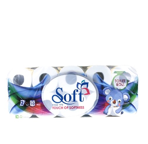 Soft Toilet Roll 10 Pcs 455 Sheets - Jebnalak - جبنالك