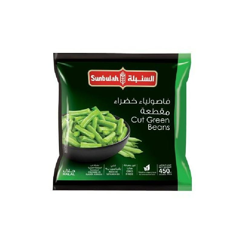Sunbulah green beans, chopped 450 gm - Jebnalak - جبنالك